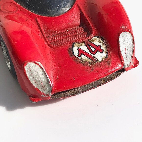 Vintage Speedy Ferrari 330 P4 no 803 Red Race Car Diecast Model Made in Italy - Picture 3 of 13